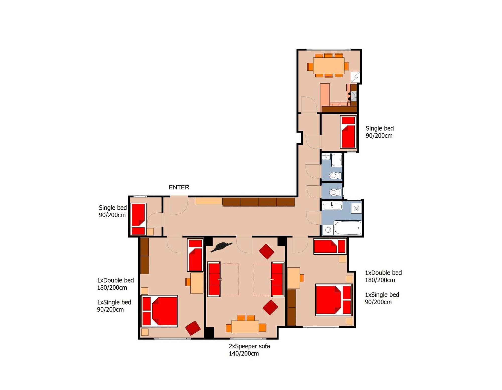 Apartamento With 2 Bathrooms